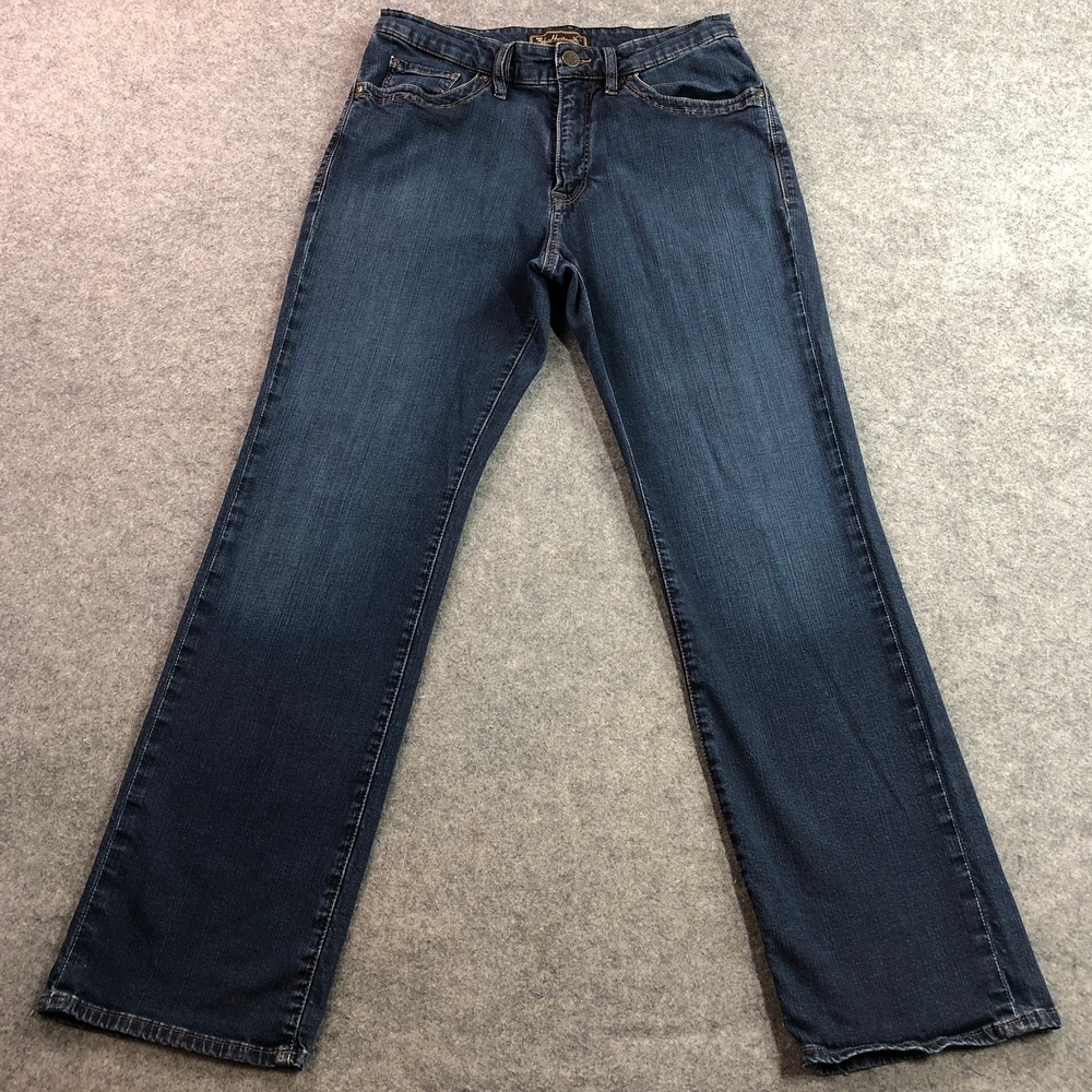 34 Heritage Mens Charisma Jeans 34/32 Blue Comfort Rise Straight Leg Stretch